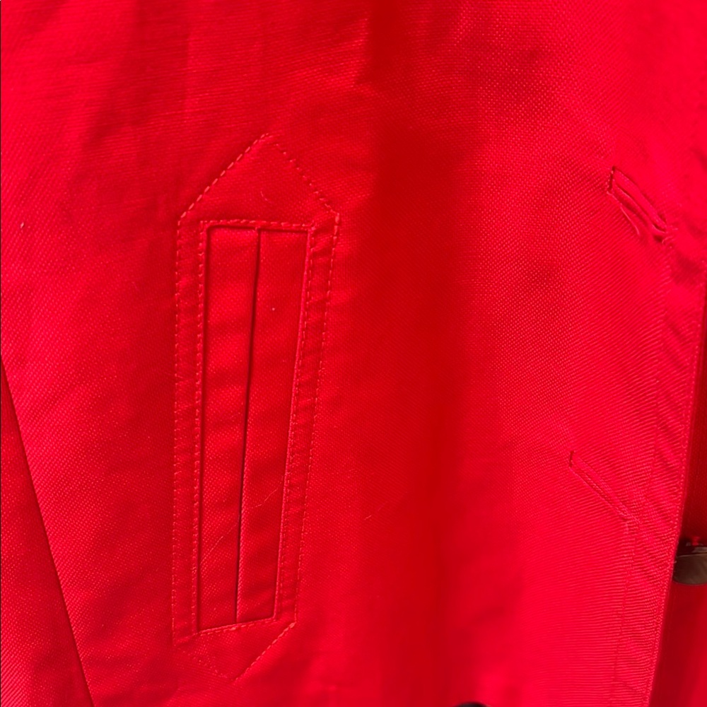 Talbots Bright Red Three-Button Blazer - Picture 7 of 9